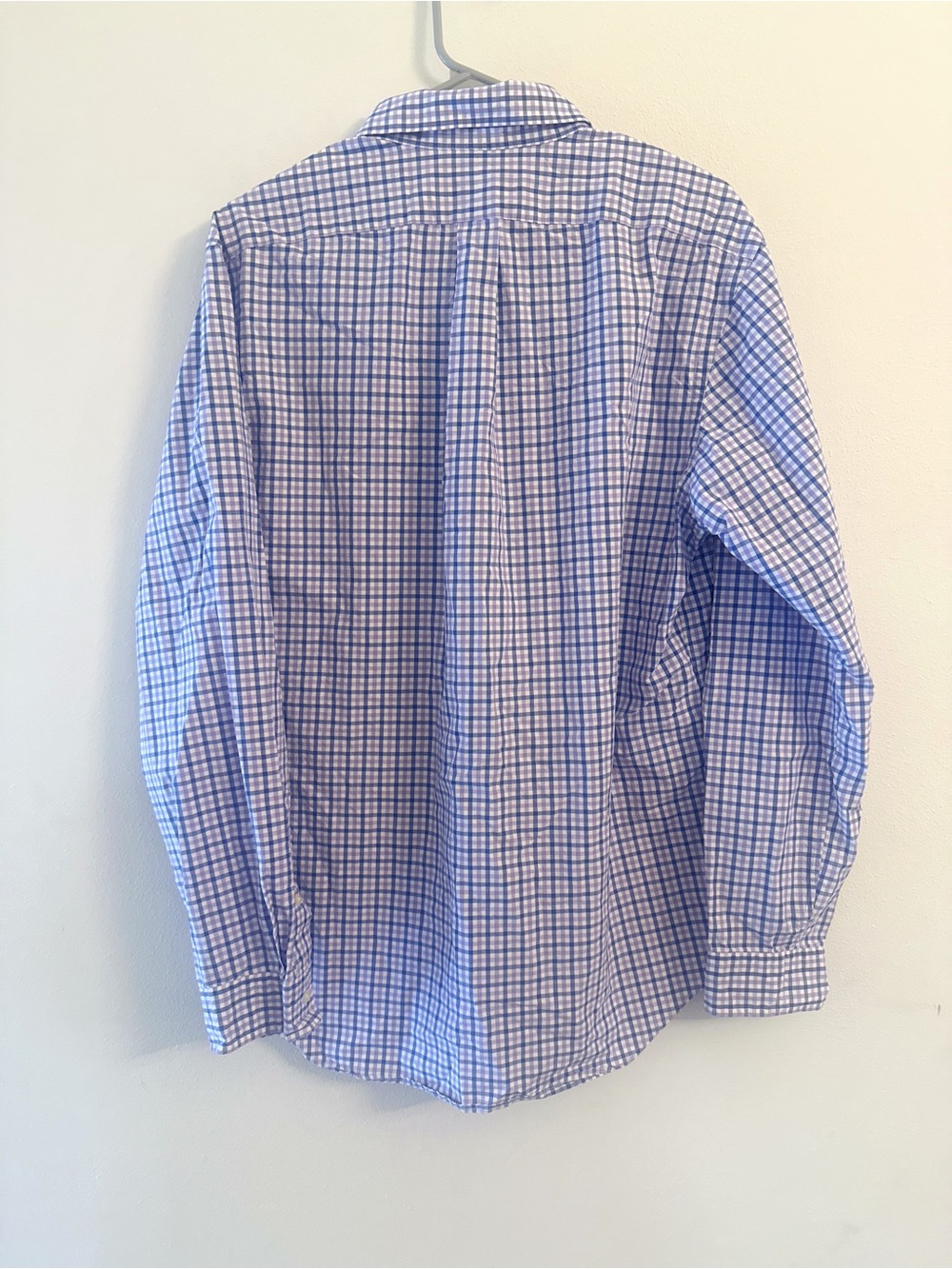 Ralph Lauren Plaid Button Down Shirt Blue Purple Long Sleeve Size L - Picture 3 of 9